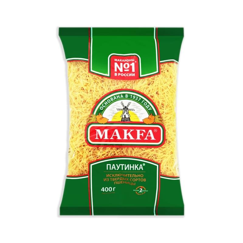 Макароны Makfa вермишель паутинка 400 г - купить по лучшей цене в ...