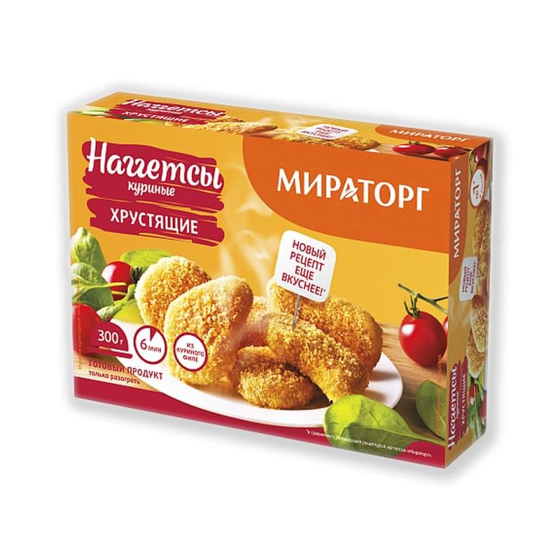 Наггетсы Мираторг куриные хрустящие 300 г - купить по лучшей цене в ...