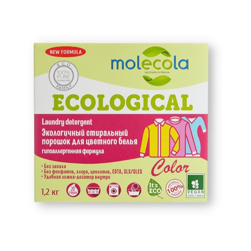  Molecola для стирки экологичный для цветного белья с .