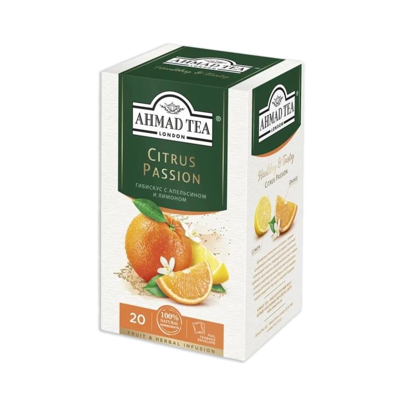 Чай Ahmad Tea травяной Citrus Passion 20 пакетиков - купить по лучшей ...