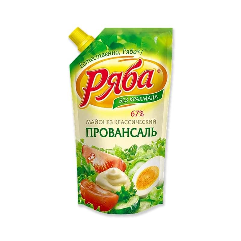 Майонез Ряба Классический провансаль 67% 200 г - купить по лучшей цене ...