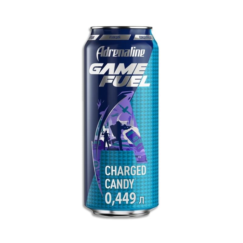 Энергетический напиток Adrenaline Game fuel candy crush 449 мл - купить ...