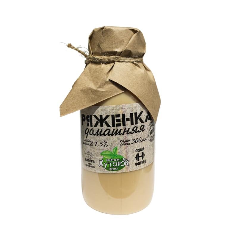 Ряженка Хуторок 1.5% 300мл - купить по лучшей цене в Алматы | интернет ...