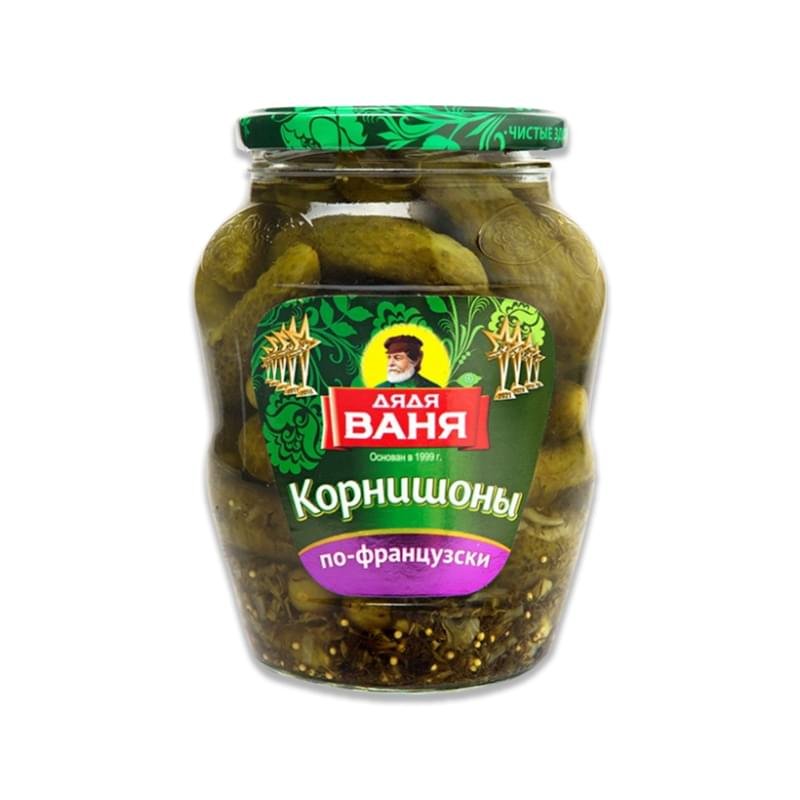 Корнишоны Дядя Ваня маринованные по-французски 680 г - купить по лучшей ...