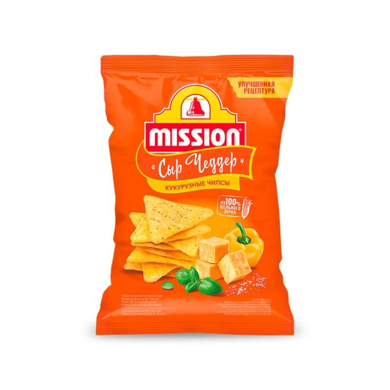 Чипсы Mission сыр чеддер 150 г - купить по лучшей цене в Алматы ...