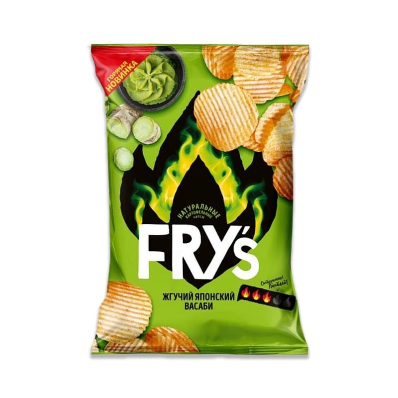 Чипсы Fry's рифленые Жгучий японский васаби 80 г - купить по лучшей ...