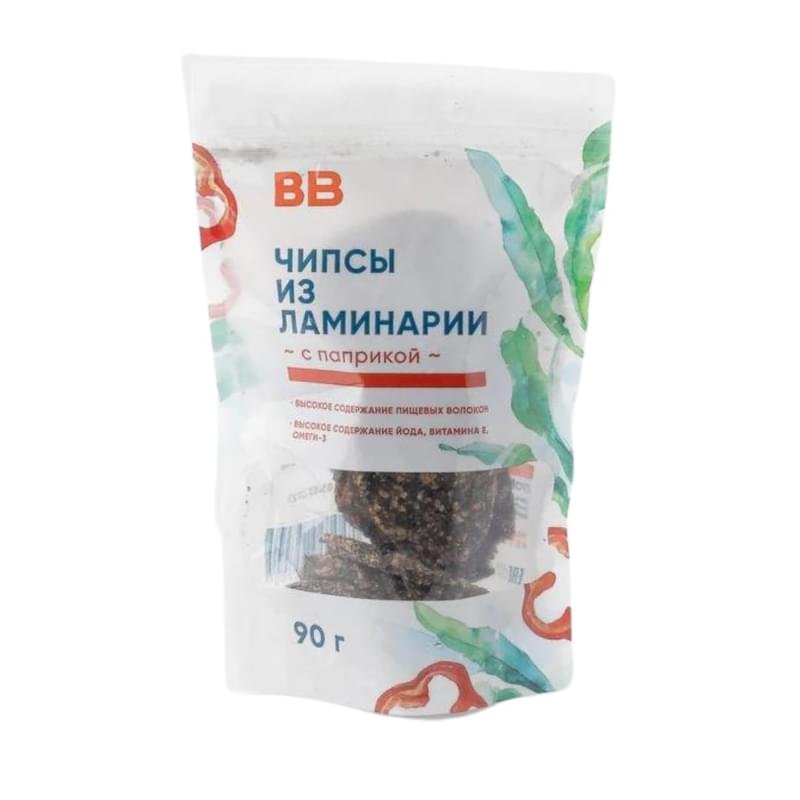 Чипсы ВкусВилл из ламинарии с паприкой 90 г - купить по лучшей цене в ...