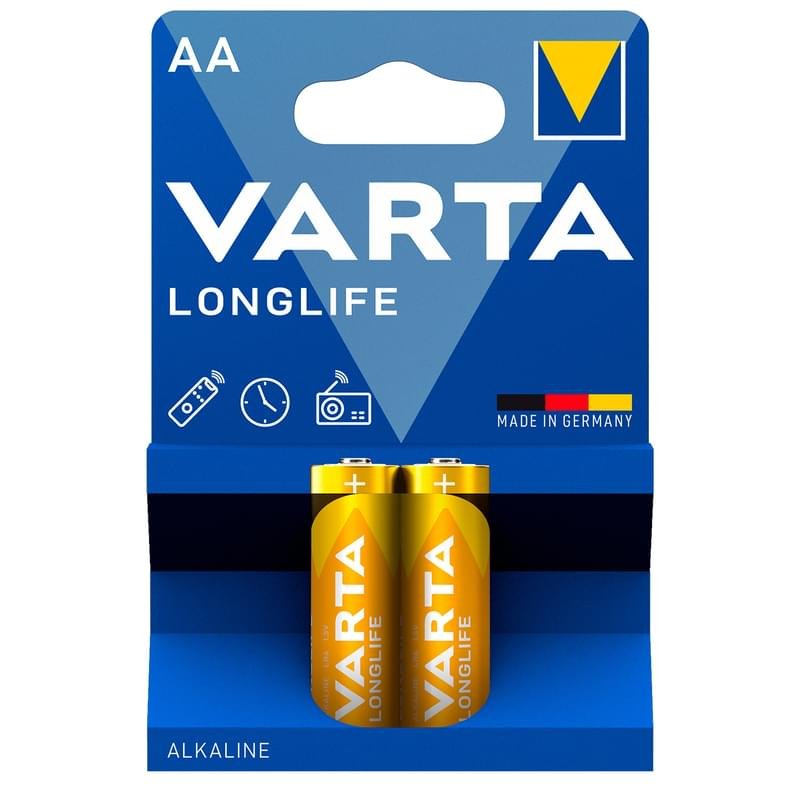 Батарейка AA 2шт Varta Longlife Extra Mignon (0001-4106-101-412) - фото #0