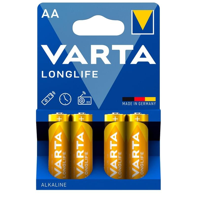 Батарейка AA 4шт Varta Longlife Extra Mignon (0001-4106-101-414) - фото #0