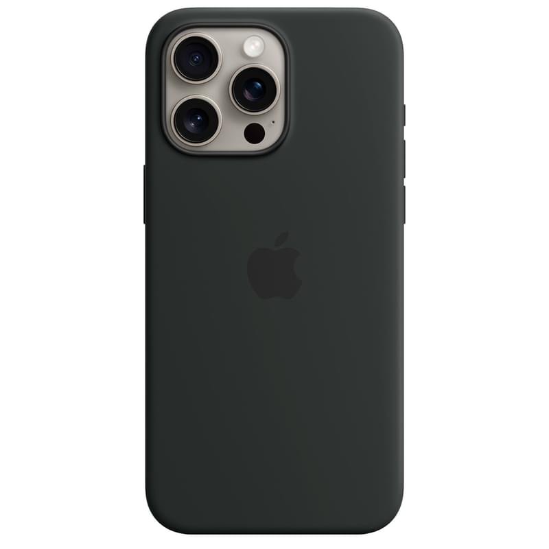 Чехол для iPhone 15 Pro Max, Silicone Case with MagSafe, Black (MT1M3ZM/A) - фото #0