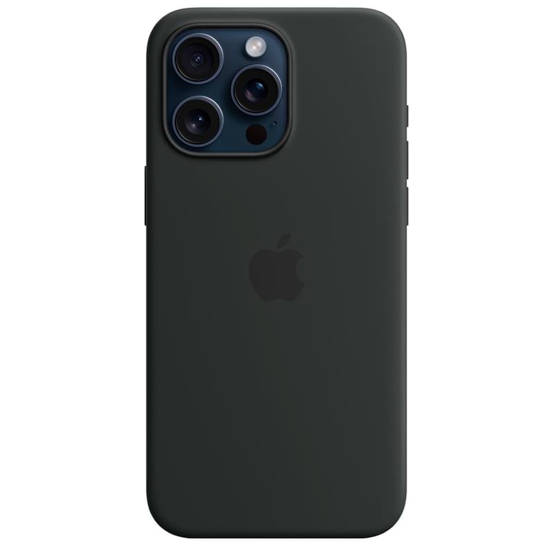 Чехол для iPhone 15 Pro Max, Silicone Case with MagSafe, Black (MT1M3ZM/A) - фото #1