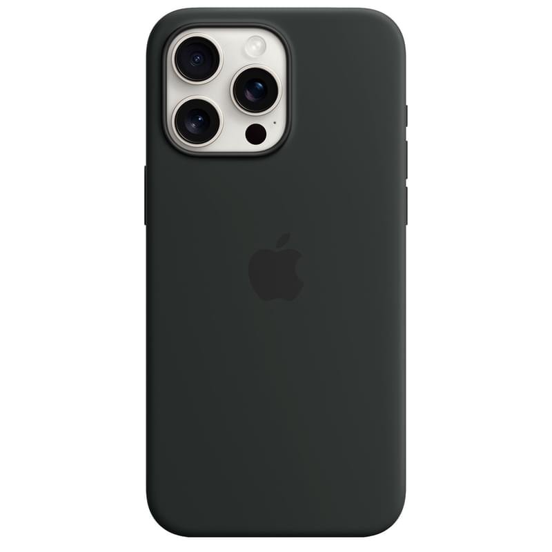 Чехол для iPhone 15 Pro Max, Silicone Case with MagSafe, Black (MT1M3ZM/A) - фото #2
