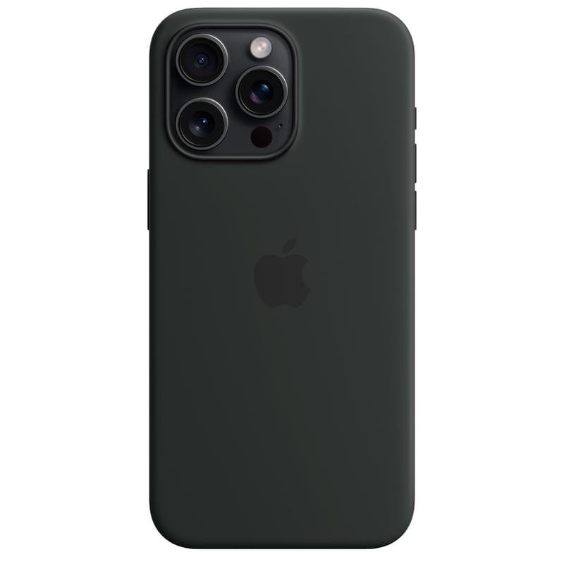 Чехол для iPhone 15 Pro Max, Silicone Case with MagSafe, Black (MT1M3ZM/A) - фото #3
