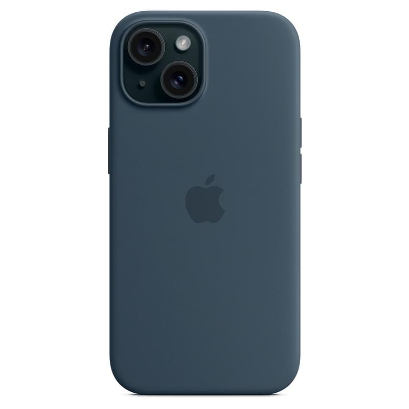 Чехол для iPhone 15, Silicone Case with MagSafe, Storm Blue (MT0N3ZM/A) - фото #4