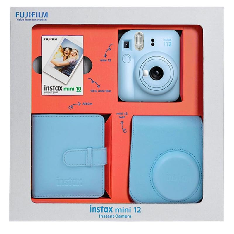 Цифр. Фотоаппарат FUJIFILM Instax Mini 12 Pastel Blue в подарочной упаковке - фото #0