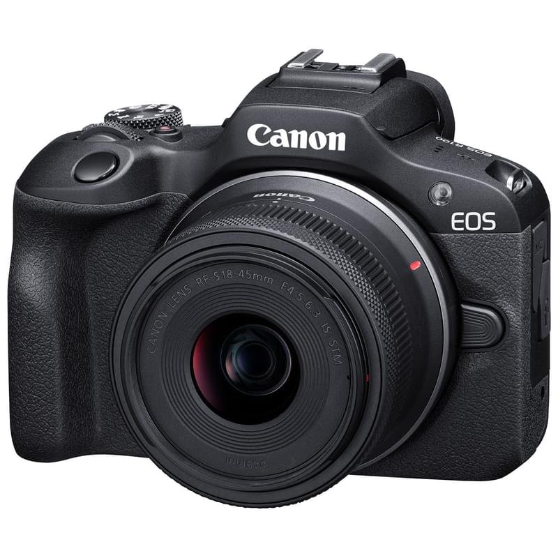 Беззеркальный фотоаппарат Canon EOS R100 + RF-S 18-45 + RF-S 55-210 (Black) - фото #3