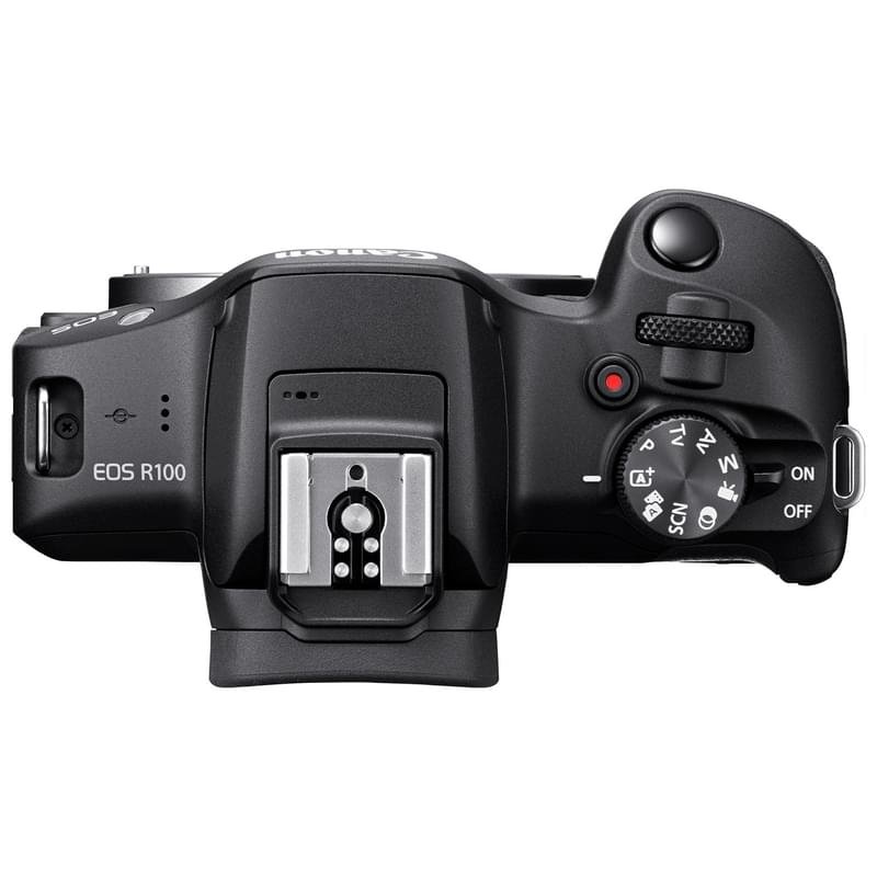 Беззеркальный фотоаппарат Canon EOS R100 + RF-S 18-45 + RF-S 55-210 (Black) - фото #4
