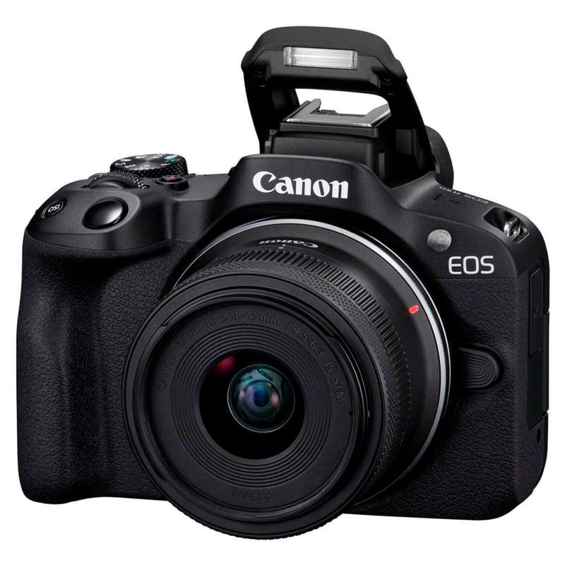 Беззеркальный фотоаппарат Canon EOS R50 RF-S 15-45 IS STM Black - фото #1