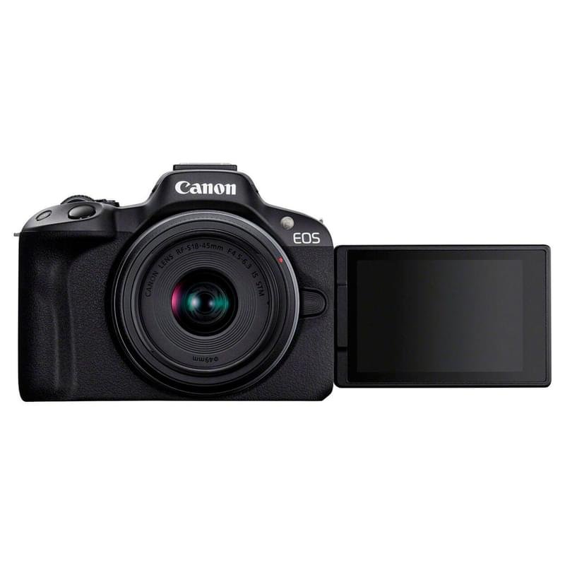 Беззеркальный фотоаппарат Canon EOS R50 RF-S 15-45 IS STM Black - фото #3
