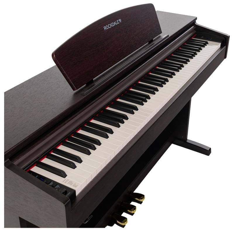 Цифровое пианино ROCKDALE Etude 128 Graded, 88 клавиш, палисандр - фото #8