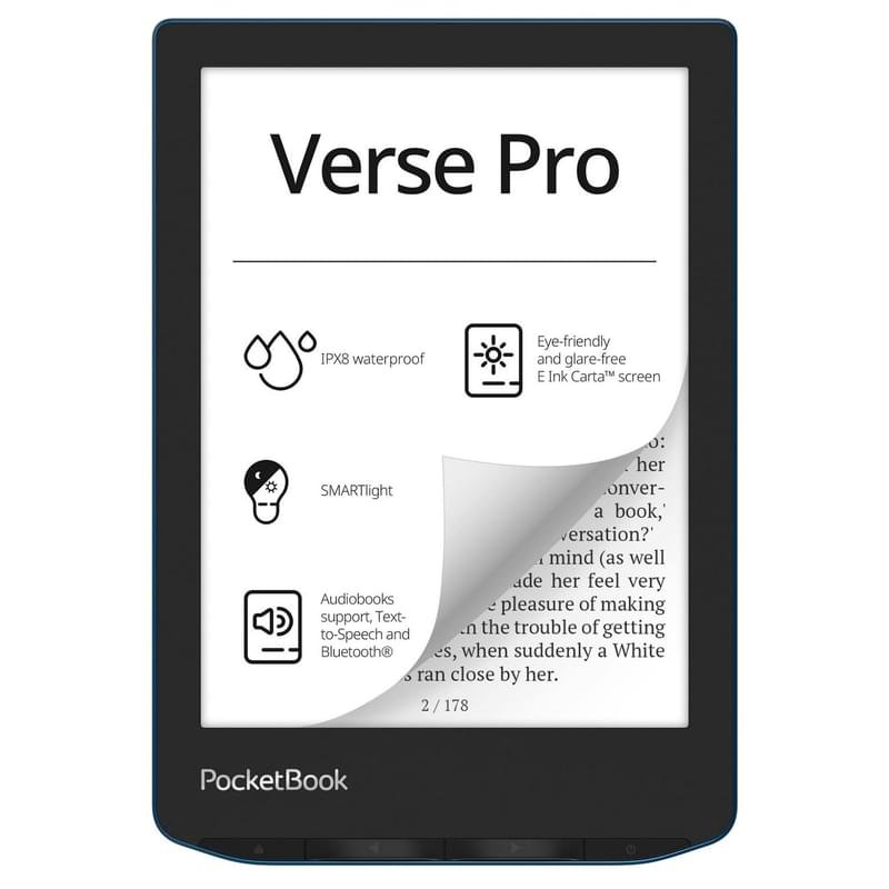 Электронная книга 6" PocketBook PB634 лазурный (PB634-A-CIS) - фото #0