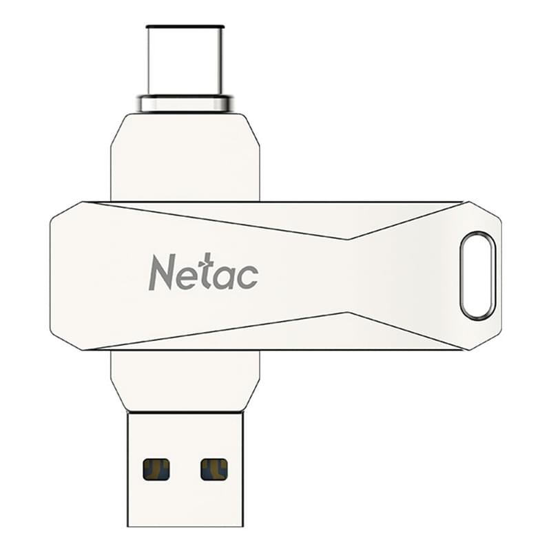 Флеш накопитель USB 3.0+TypeC 128GB Netac U782C - фото #2