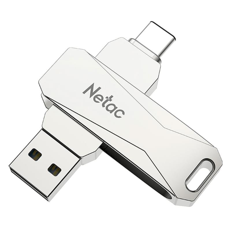 Флеш накопитель USB 3.0+TypeC 128GB Netac U782C - фото #3