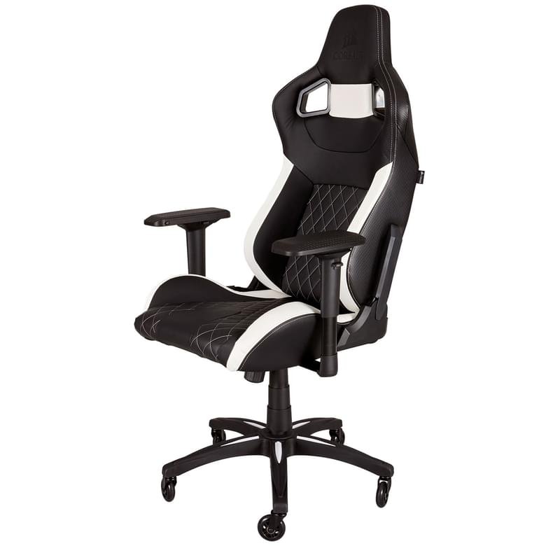 Игровое компьютерное кресло Corsair T1 Race, Black/White (CF-9010060-WW) - фото #2