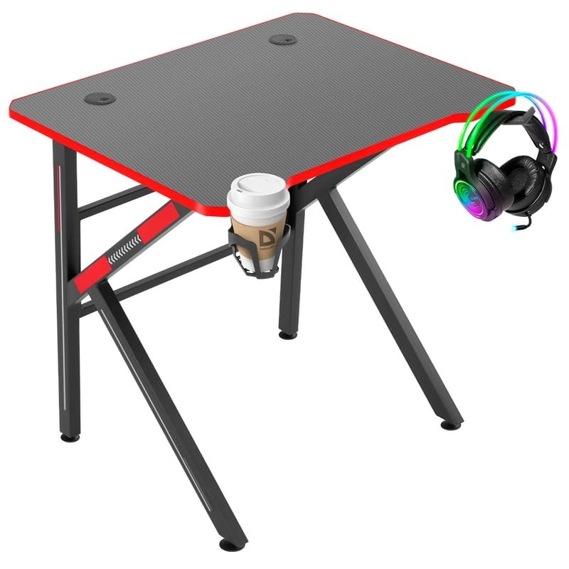 Игровой компьютерный стол Defender Assassin black + red (64331) - фото #0
