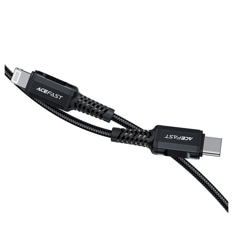 Кабель ACEFAST, USB-C to Lightning aluminum alloy charging data cable(1.8m), black (C4-01 - ACEFAST) - фото #4