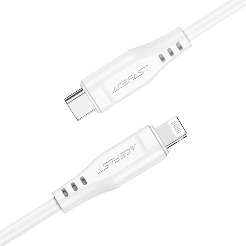 Кабель ACEFAST, USB-C to Lightning, TPE, white (C3-01wt - ACEFAST) - фото #1