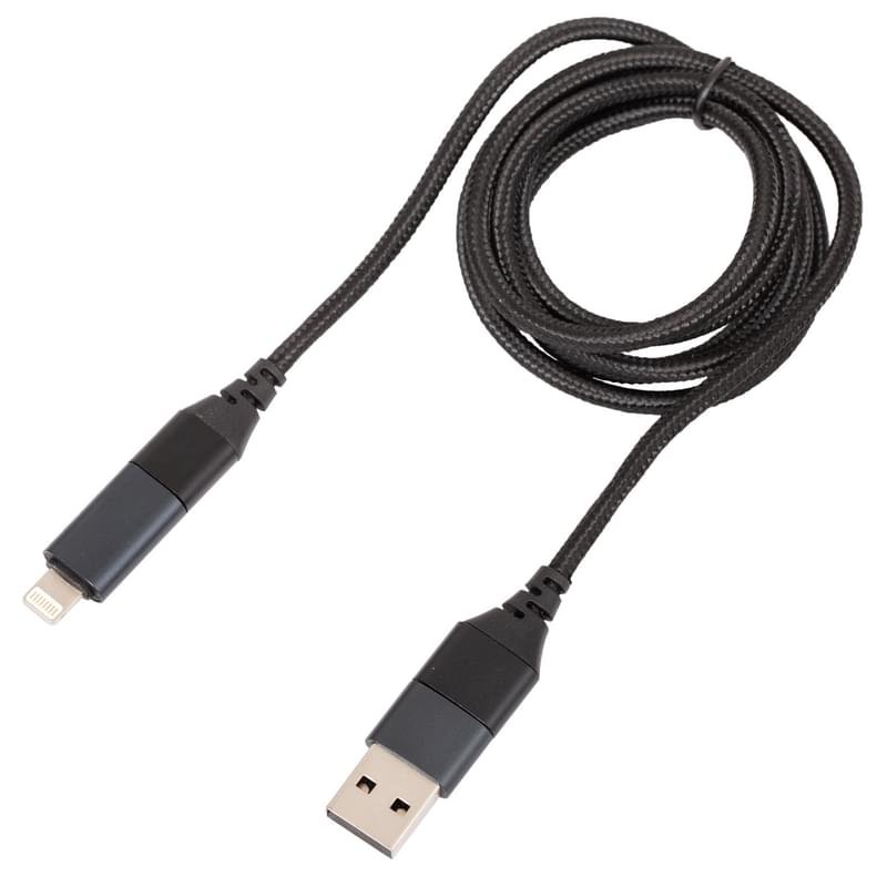 Кабель Type-C + Lightning - Type-C + USB, 3A, NEO, 1м, Черный (Type-C/A - 8pin/C, 1m) - фото #2