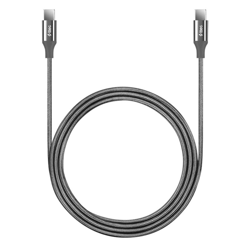 Кабель ttec AlumiCable 100W ,Type-C - Type-C ,fast Charge Cable, Space Grey,150cm  (2DK53UG) - фото #1
