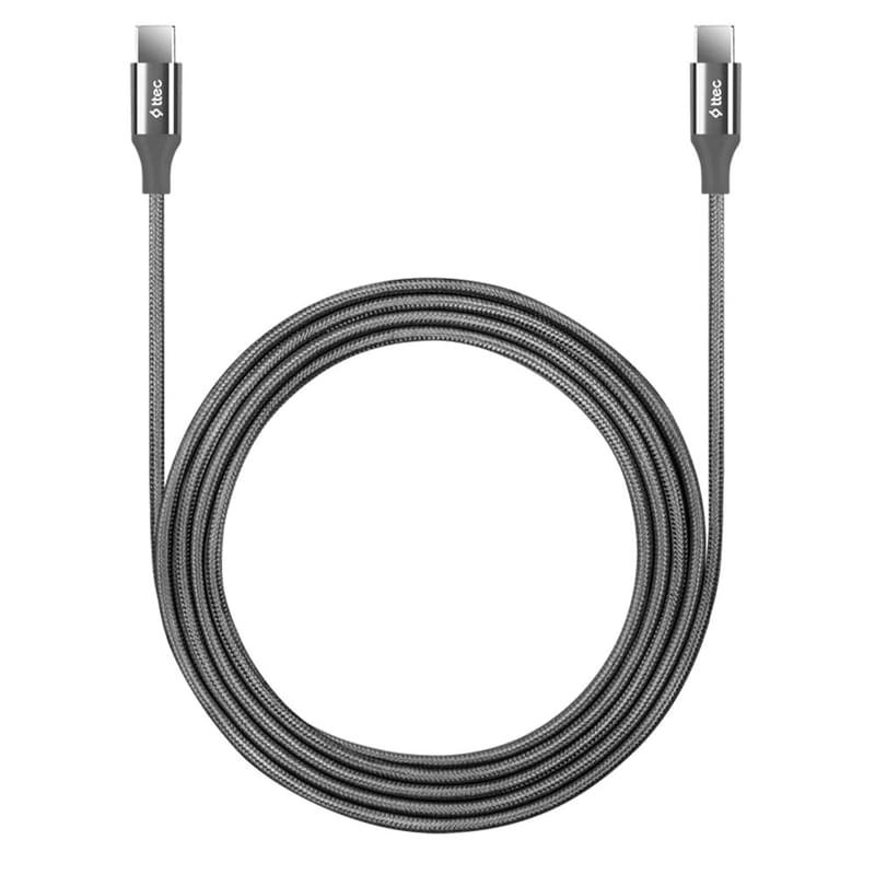 Кабель ttec AlumiCable 65W  Type-C - Type-C Fast Charge Cable,Space Grey,200cm  (2DK51UG) - фото #1