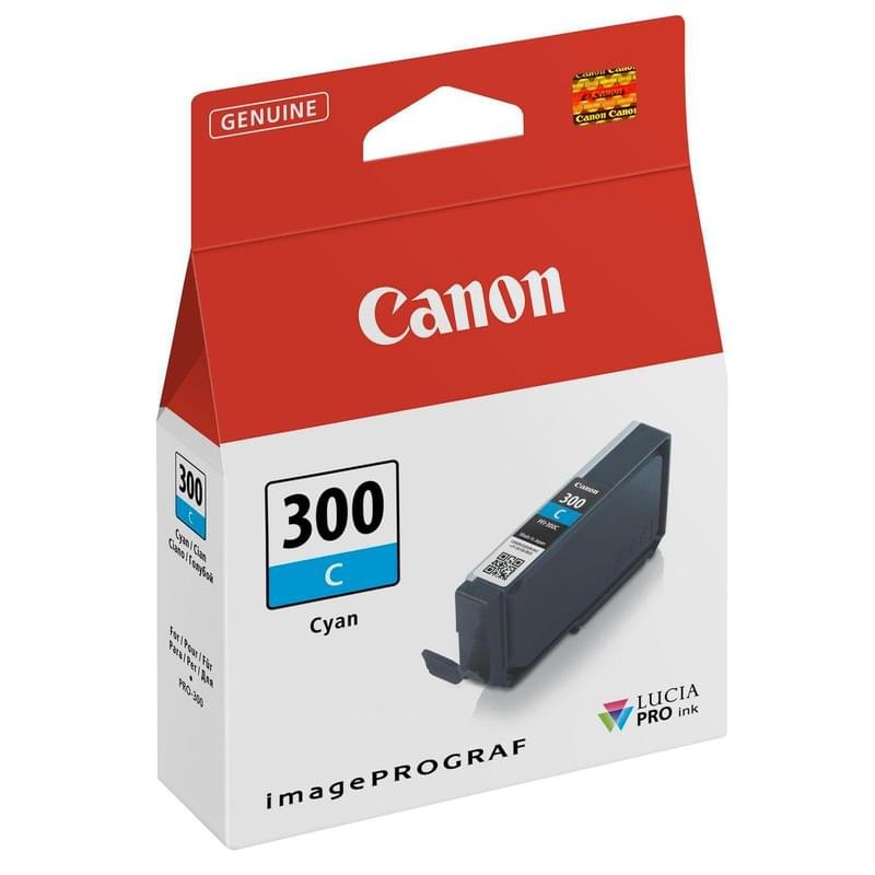 Картридж Canon PFI-300 Cyan (Для imagePROGRAF PRO 300) - фото #0