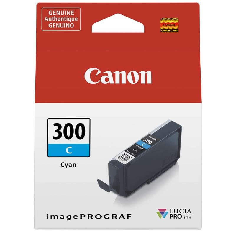 Картридж Canon PFI-300 Cyan (Для imagePROGRAF PRO 300) - фото #1