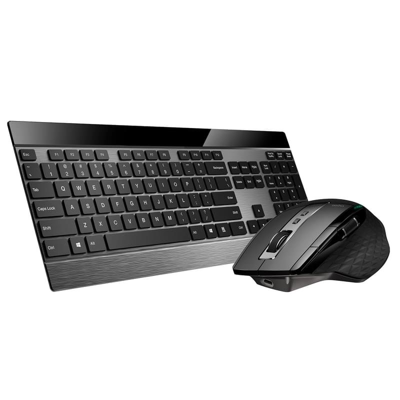 Клавиатура + Мышка беспроводные USB/BT Rapoo 9900M, Black (36880) - фото #4