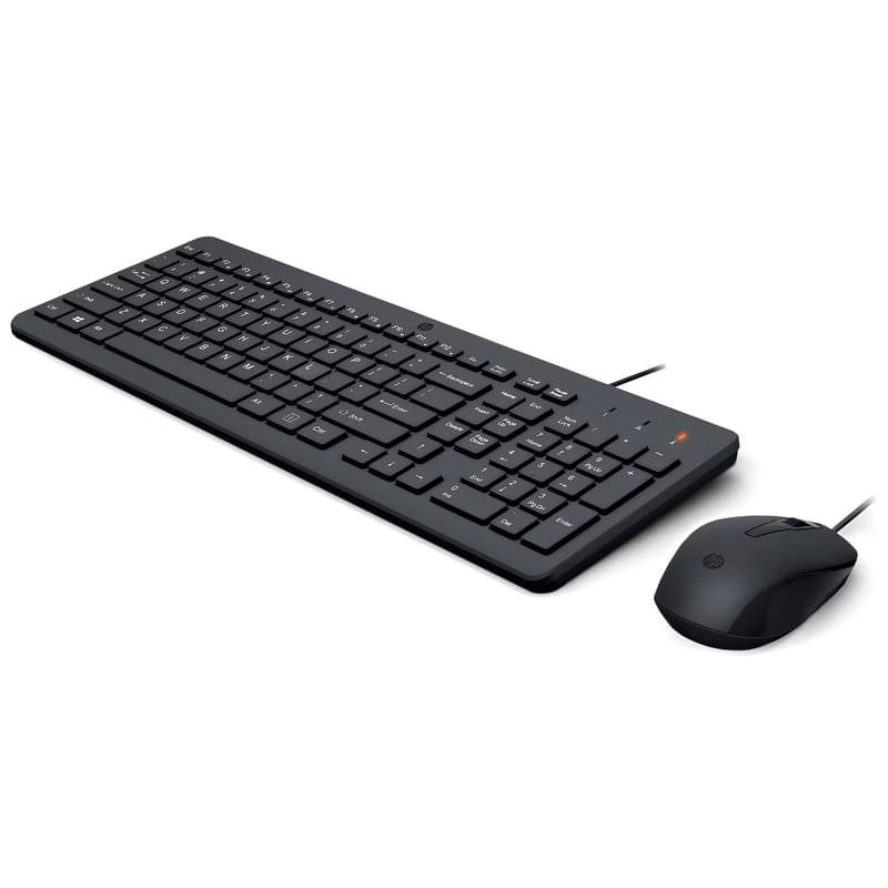 Клавиатура + Мышка проводные HP 150, Black - фото #1