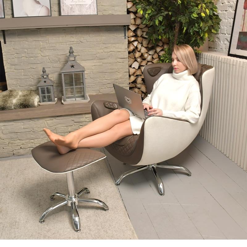 Массажное кресло Relaxy Aura, Grey - фото #5