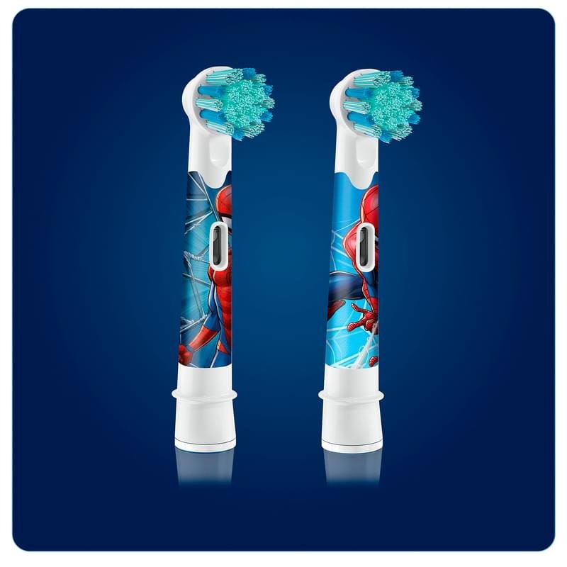 Насадки Oral-B Kids "Человек Паук" для детской электрической зубной щетки, 2 шт., для бережного удаления налета - фото #1