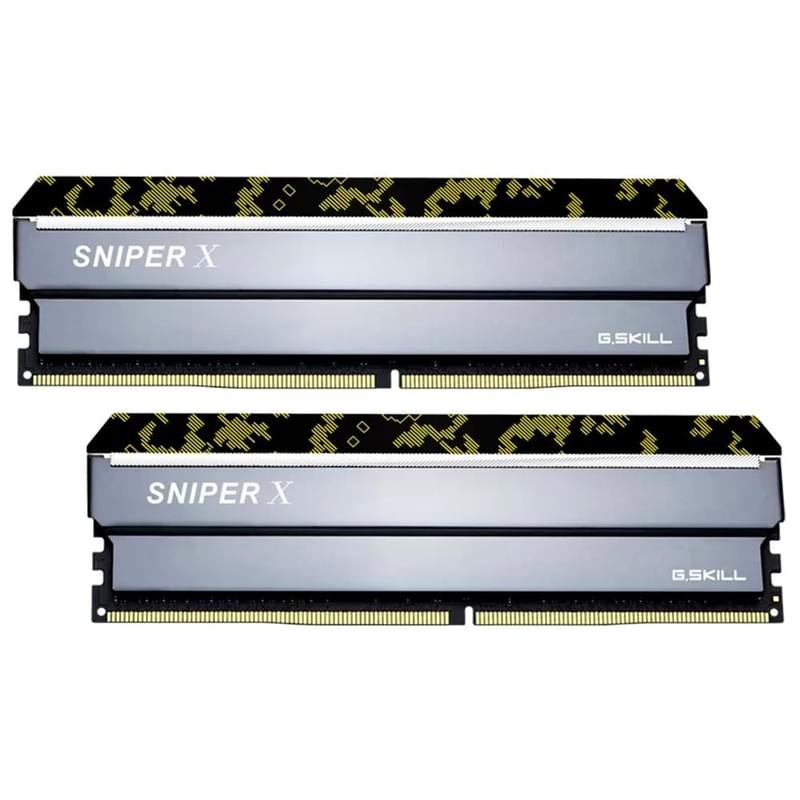 Оперативная память DDR4 DIMM 32GB(16GBx2)/3600MHz G.SKILL Sniper X Silver (F4-3600C19D-32GSXKB) - фото #0