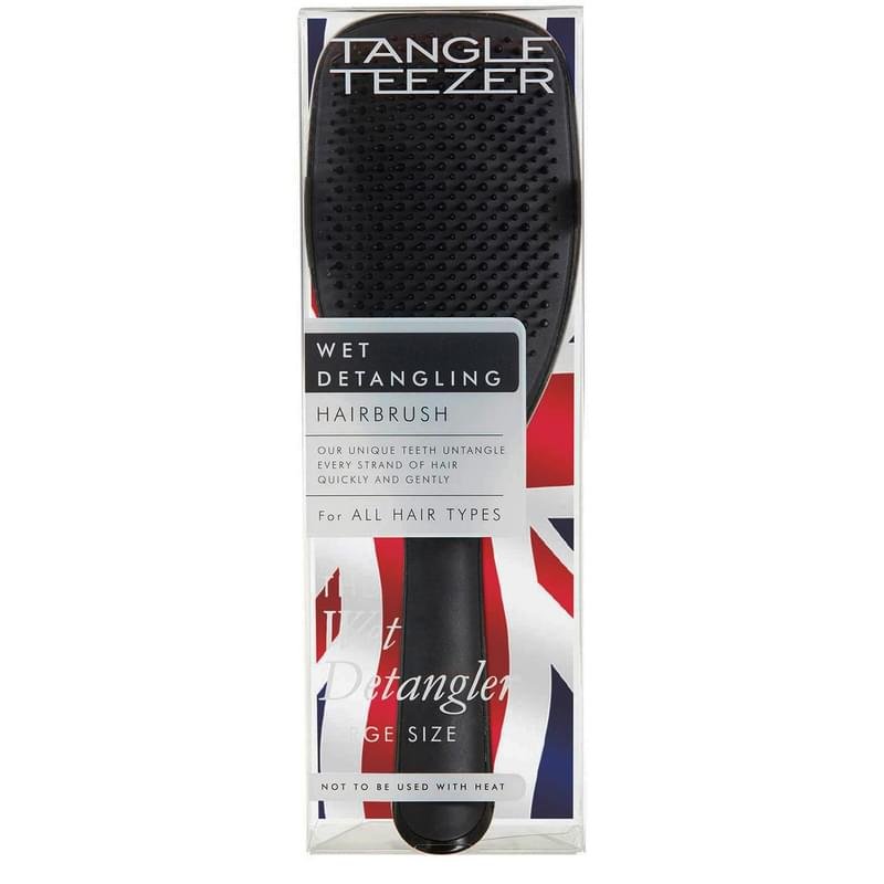 Расческа Tangle Teezer The Large Wet Detangler, Black Gloss - фото #3