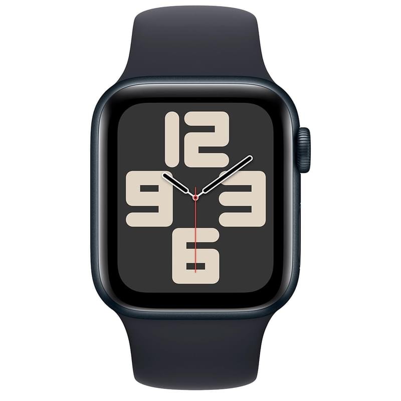 Смарт Часы Apple Watch SE 2023, 40mm Midnight Aluminium Case with Midnight Sport Band - S/M (MR9X3) - фото #1