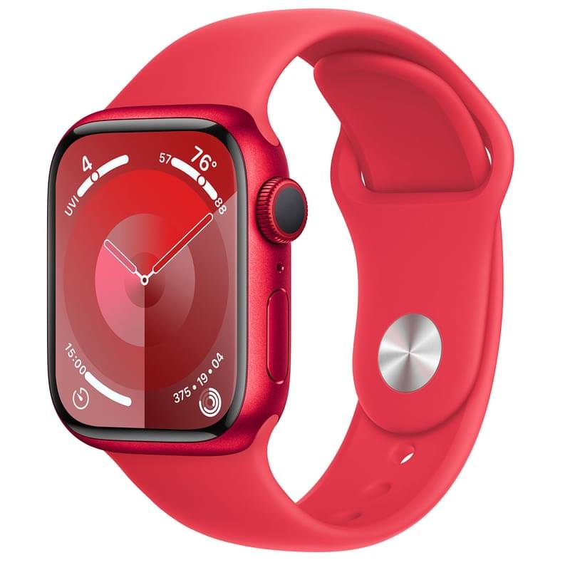 Смарт Часы Apple Watch Series 9, 41mm (PRODUCT)RED Aluminium Case with (PRODUCT)RED Sport Band - S/M - фото #0