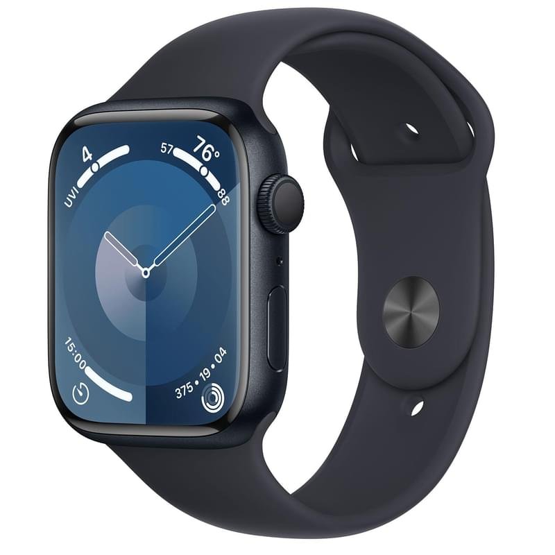 Смарт Часы Apple Watch Series 9, 45mm Midnight Aluminium Case with Midnight Sport Band - S/M (MR993) - фото #0