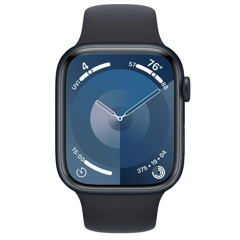 Смарт Часы Apple Watch Series 9, 45mm Midnight Aluminium Case with Midnight Sport Band - S/M (MR993) - фото #1