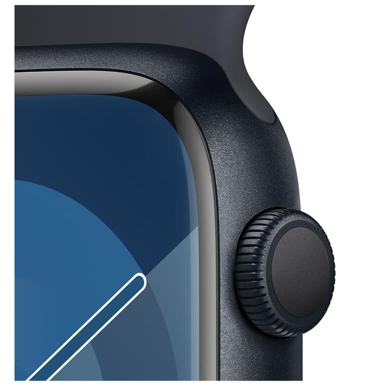 Смарт Часы Apple Watch Series 9, 45mm Midnight Aluminium Case with Midnight Sport Band - S/M (MR993) - фото #2