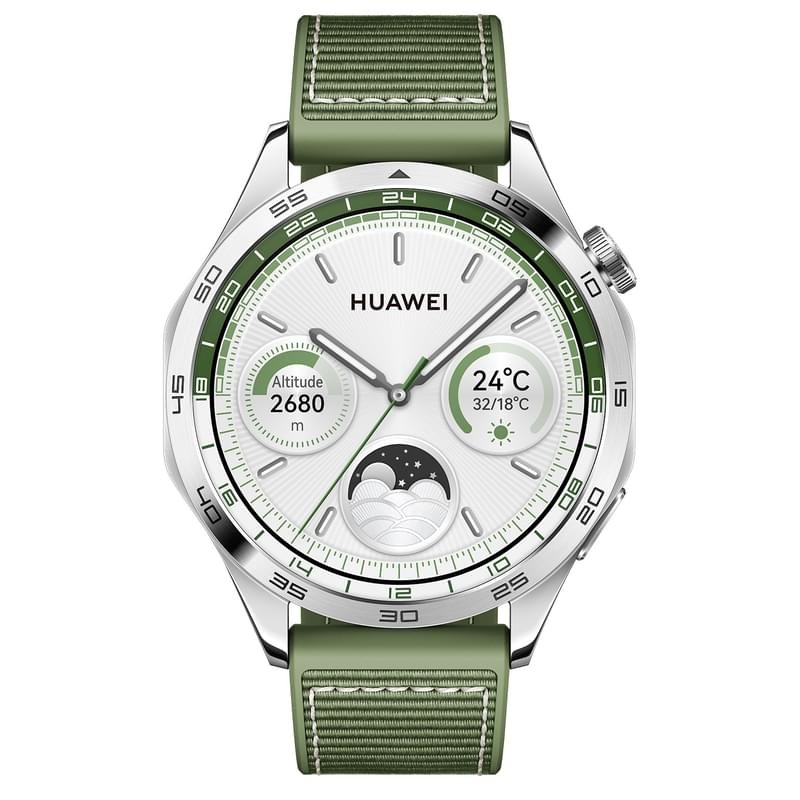 Смарт часы Huawei Watch GT4 (46mm), Green Woven Strap (Phoinix-B19W) - фото #1