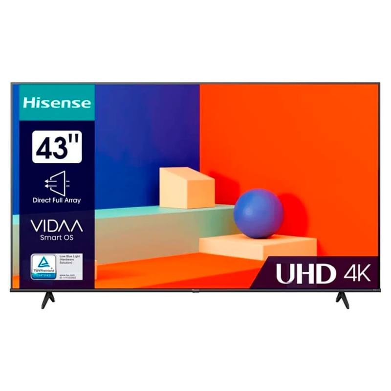 Телевизор Hisense 43" 43A6K UHD Smart Black - фото #0