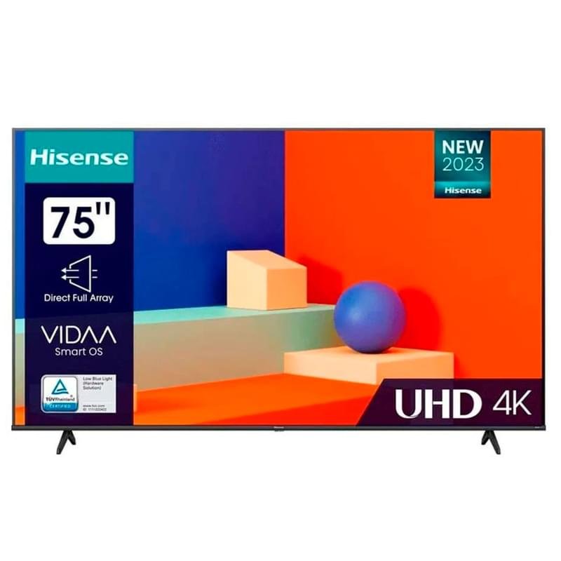 Телевизор Hisense 75" 75A6K UHD Smart Black - фото #0